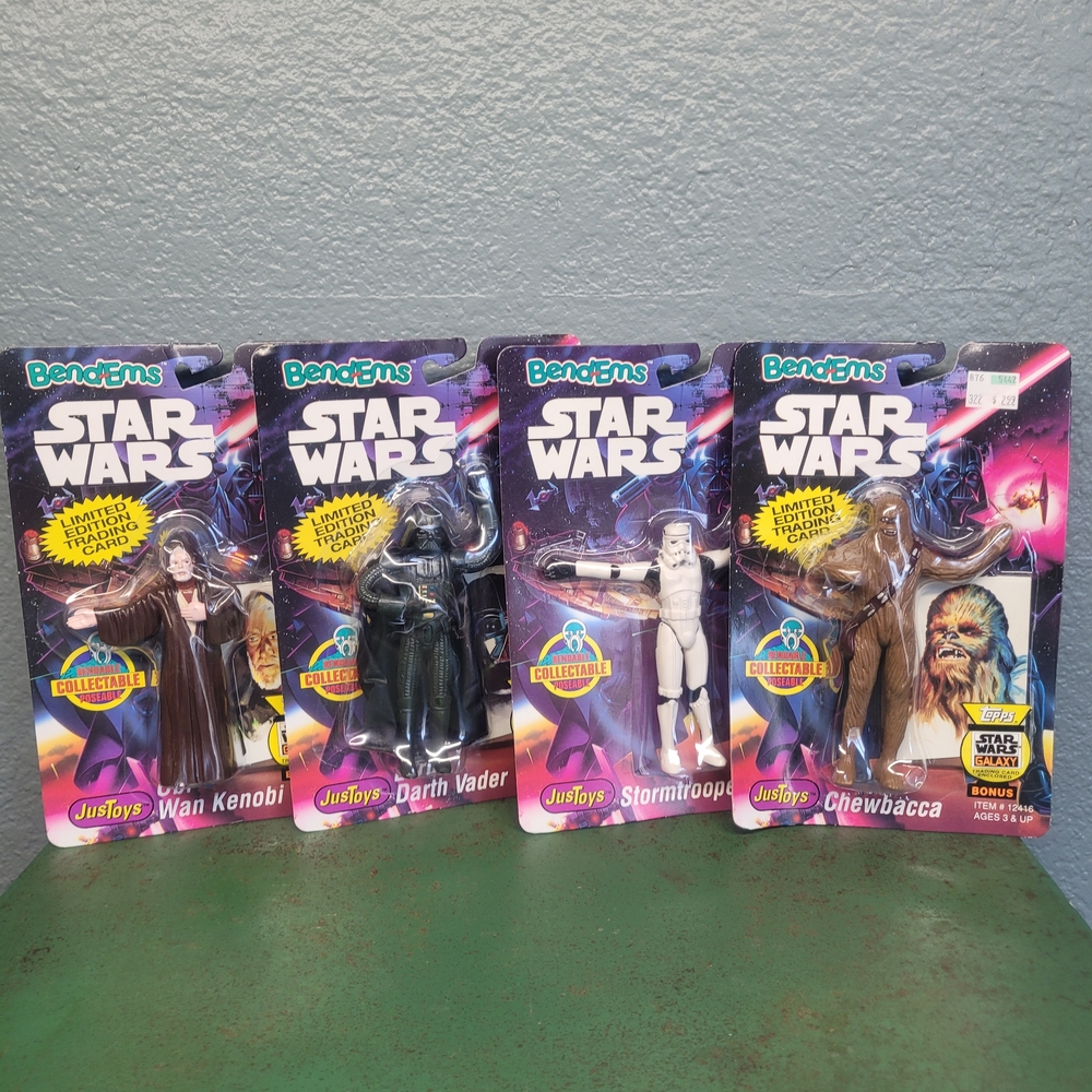 1993 Star Wars Bend-Ems Action Figures Topps Trading Card